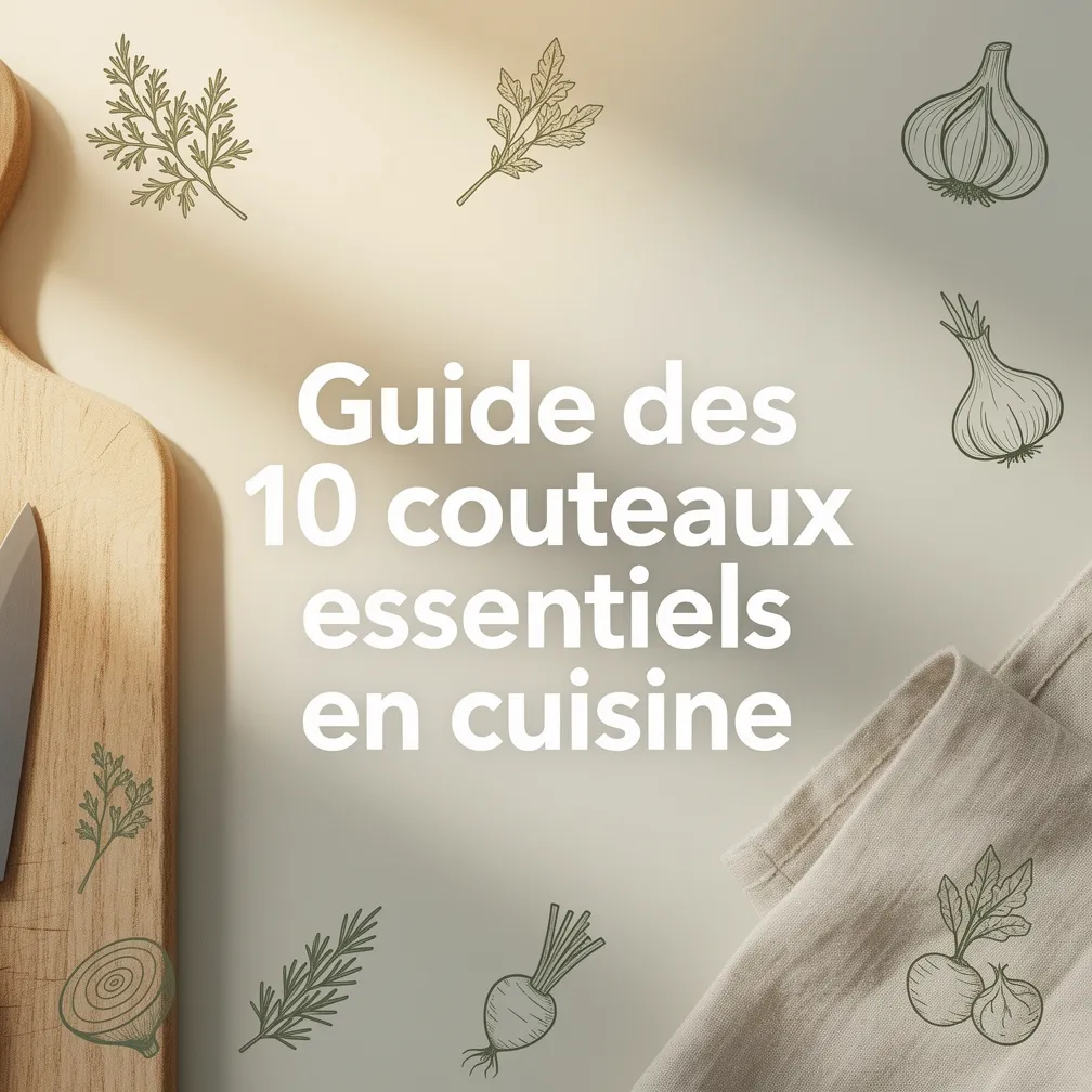 Guide des 10 couteaux essentiels en cuisine