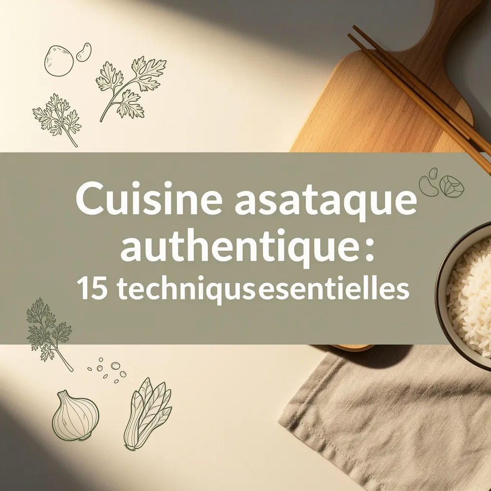 Cuisine asiatique authentique : 15 techniques essentielles