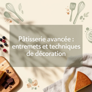Pâtisserie avancée : entremets et techniques de décoration