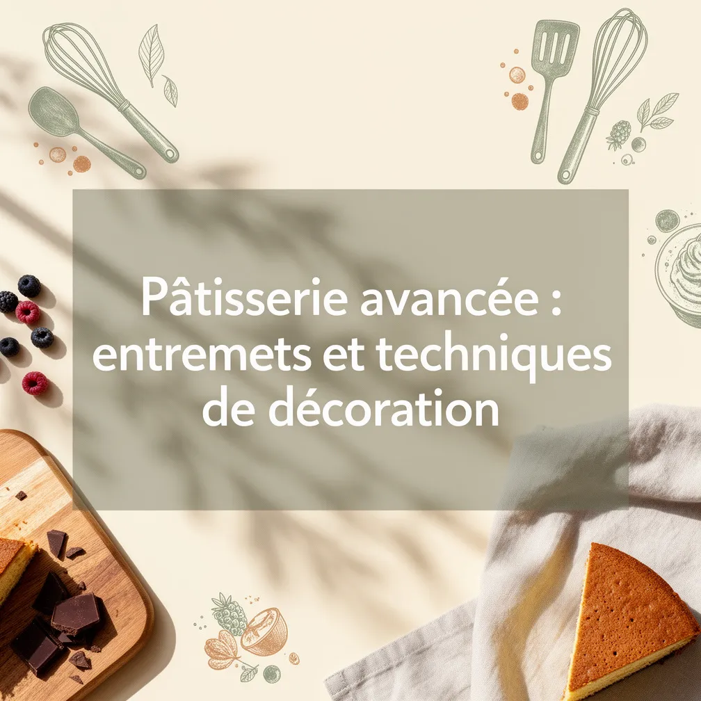 Pâtisserie avancée : entremets et techniques de décoration