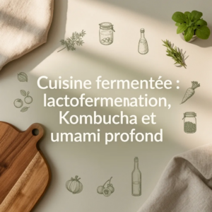 Cuisine fermentée : lactofermentation, kombucha et umami profond