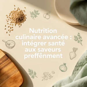 Nutrition culinaire avancée : intégrer santé aux saveurs profondément