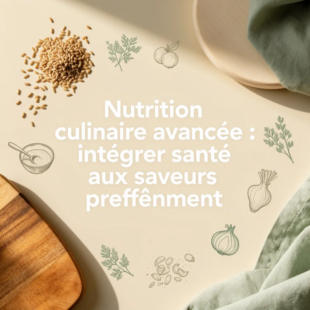 Nutrition culinaire avancée : intégrer santé aux saveurs profondément