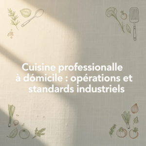 Cuisine professionnelle à domicile : opérations et standards industriels