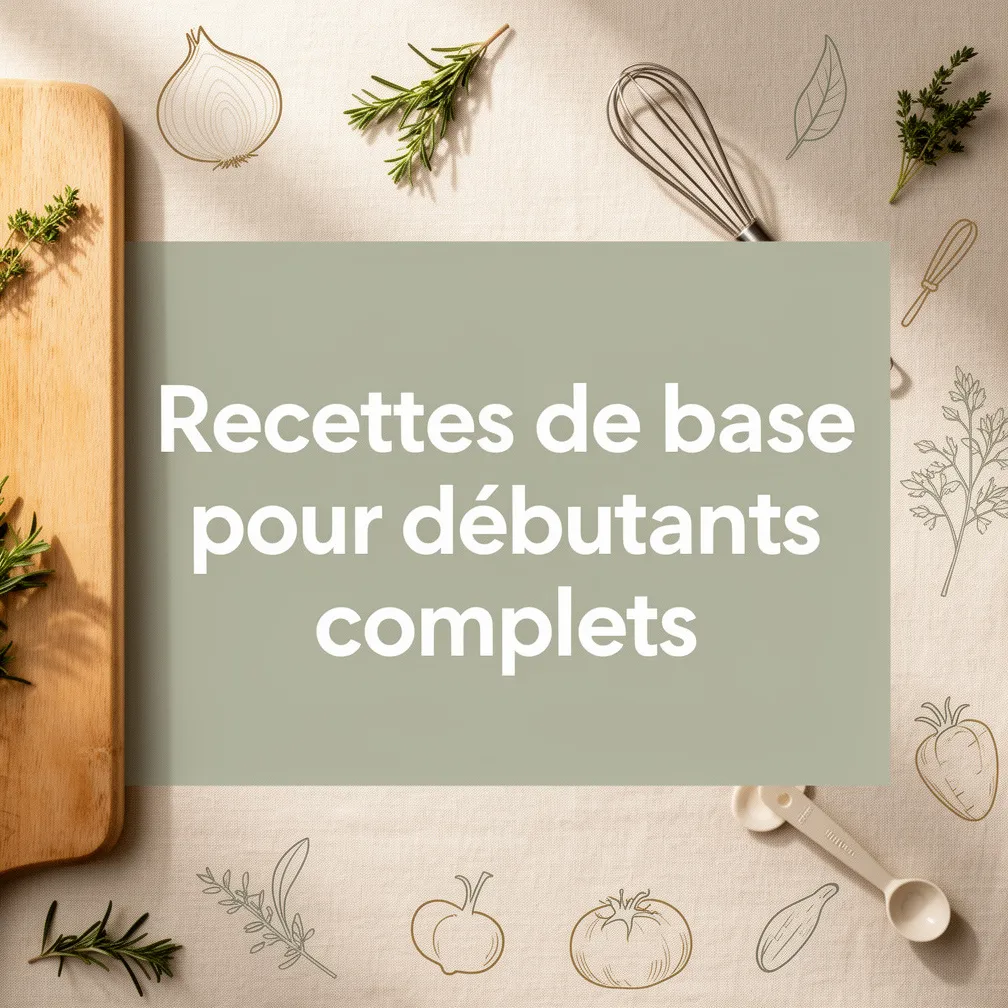 Recettes de base pour débutants complets