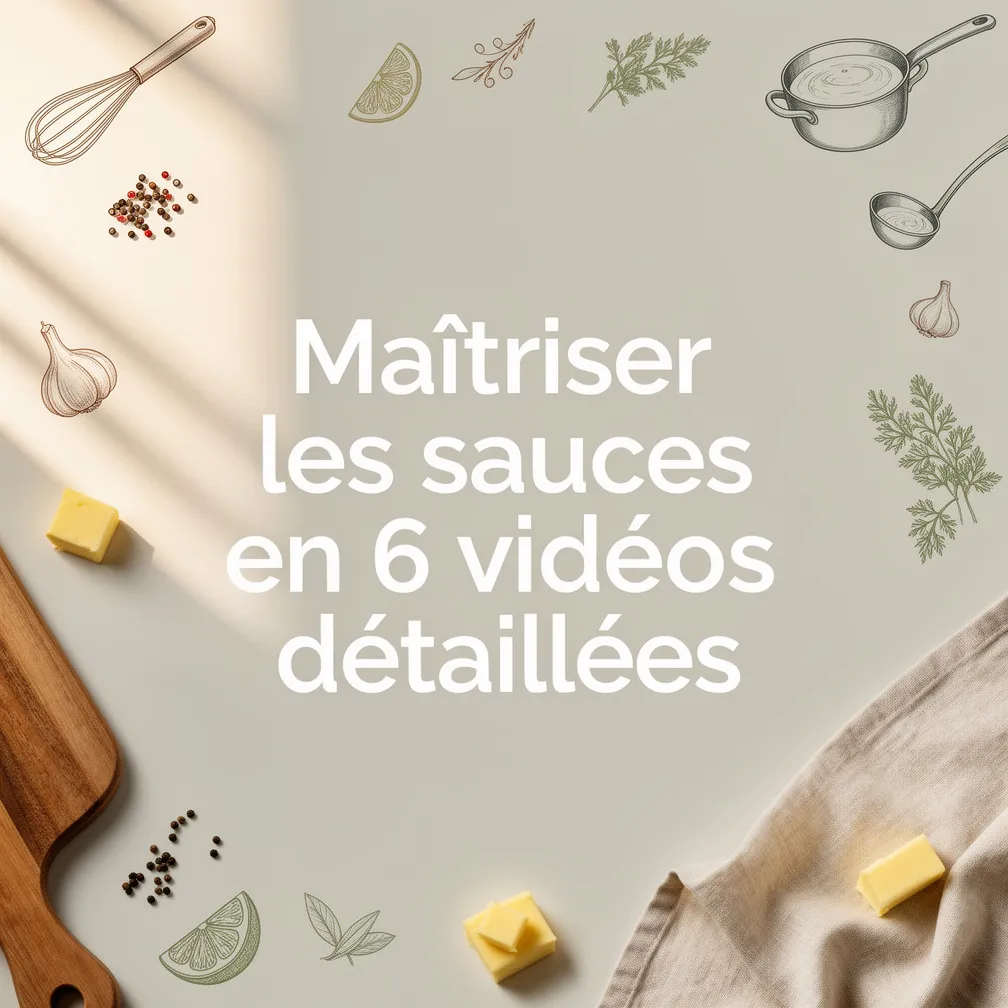 Maîtriser les sauces en 6 vidéos détaillées